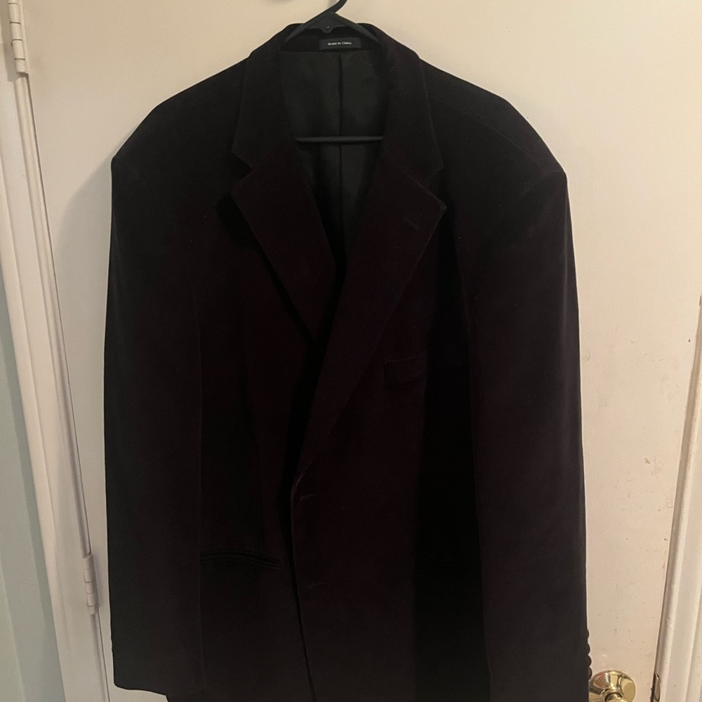 Elegant Black Men's Corduroy Blazer